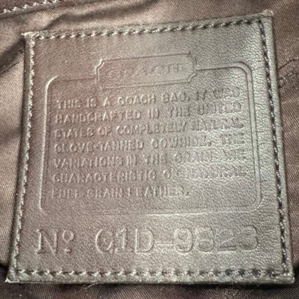 Coach Vintage Brown Leather Bag -9823 - Picture 6 of 7